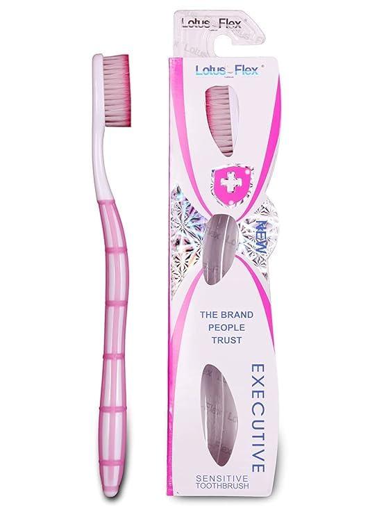 TOOTHBERRY INDIA PRIVATE LIMITED LOTUS BRUSH Flex with Soft Grade Bristles | Ultra Soft Toothbrush | (Pack of 8)