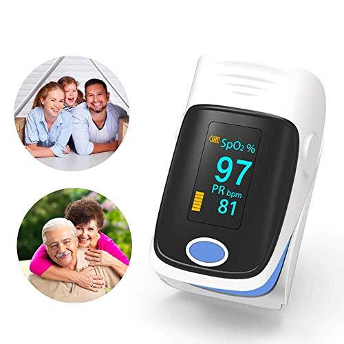 Xtore Xtore Fingertip Pulse Oximeter, Digital Oxygen Saturation Monitor with Plethysmograph and Perfusion Index | Heart Rate and SpO2 Levels Meter with OLED Display for Adult
