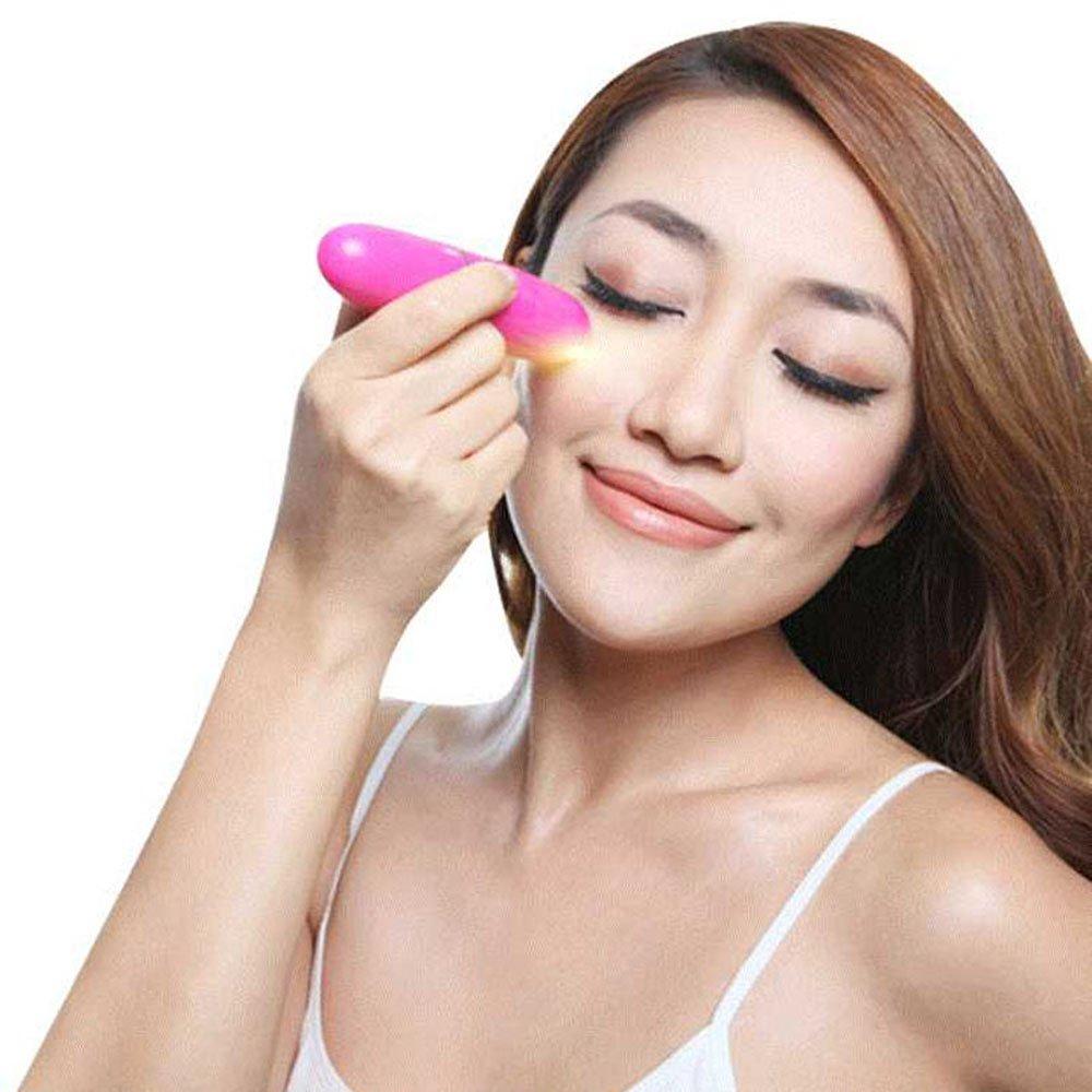 NavaFresh Basics NavaFresh Basics Mini 208 Wireless Battery Operated Eye Massager - White/Pink