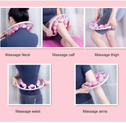 Homevilla Homevilla 7 Wheels muscle roller massager, Muscle roller trigger point roller massager for legs, calf, thigh, neck, arm, tennis elbow deep tissue foam roller fascial muscle pain relief