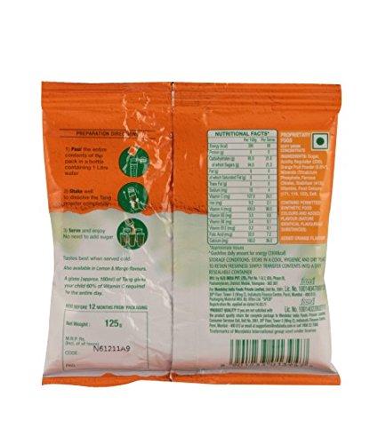 Tang Tang Orange Instant Drink Mix, 125g Pouch