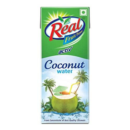 Generic Real Activ 100% Coconut Water (Tetra Pack ) Pouch, 200 ml (PACK OF 6) UNIQUE