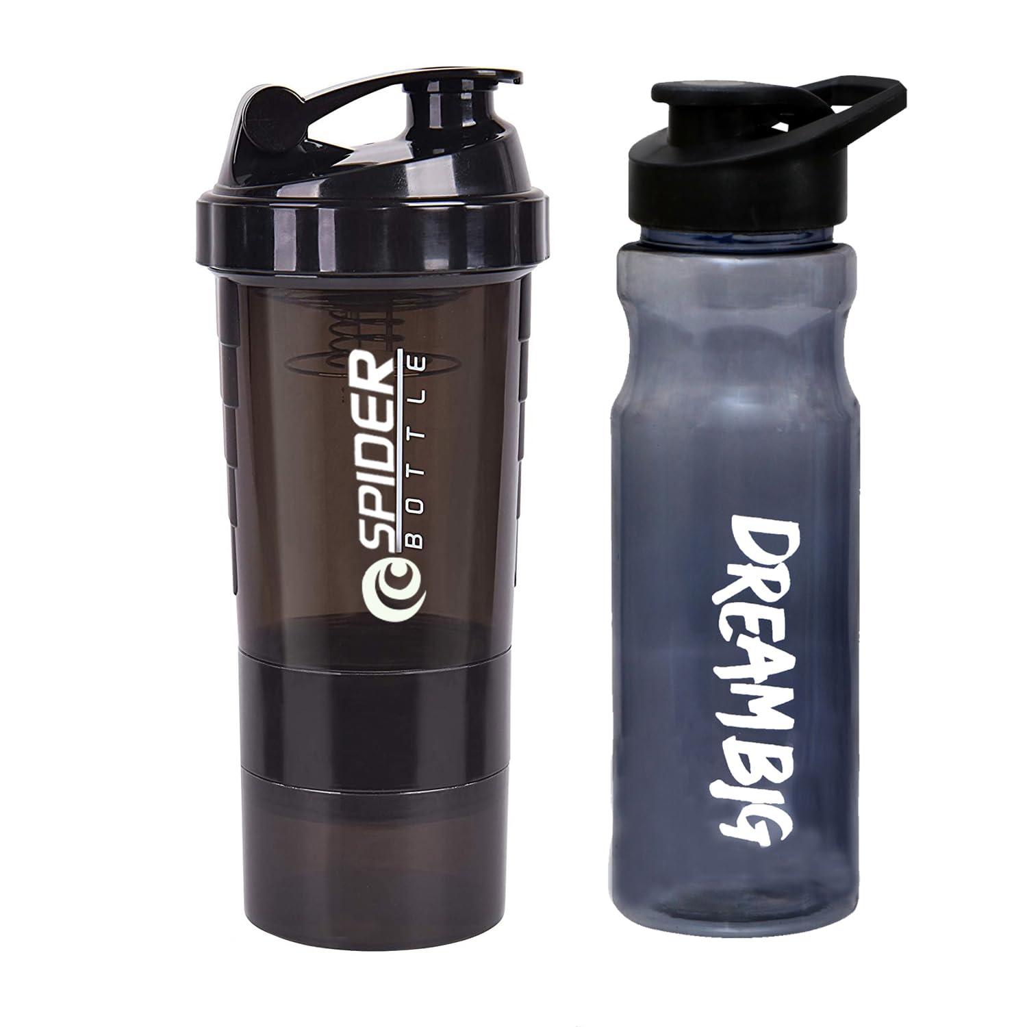 COOL INDIANS Shaker Bottle Protein Gym Shaker Bottle with Sipper Bottle for PRE-Workout|Sipper Bottle| Shaker Bottle| Gym Shaker| Sports Bottle| BPA-Free and 100% Leak-Proof Protein Shaker Bottle