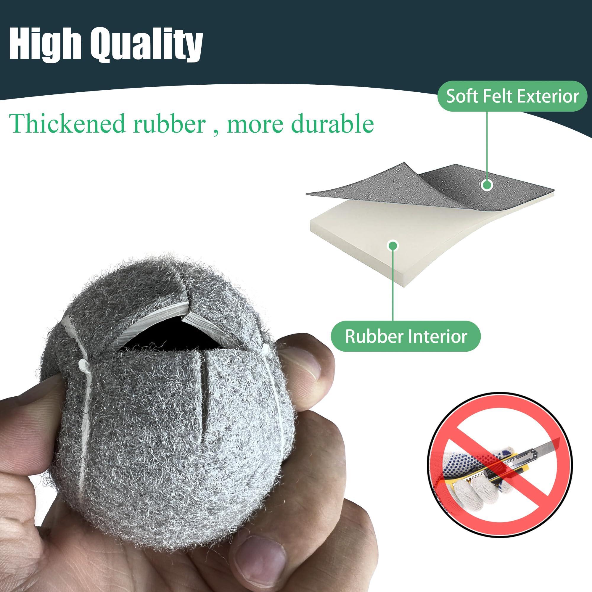 HiBallBall HiBallBall 2 Pack Precut Tennis Balls for Walkers, Tennis Balls for Chairs Furniture Legs, Heavy Duty Long Lasting for Ski Glides (Brown)