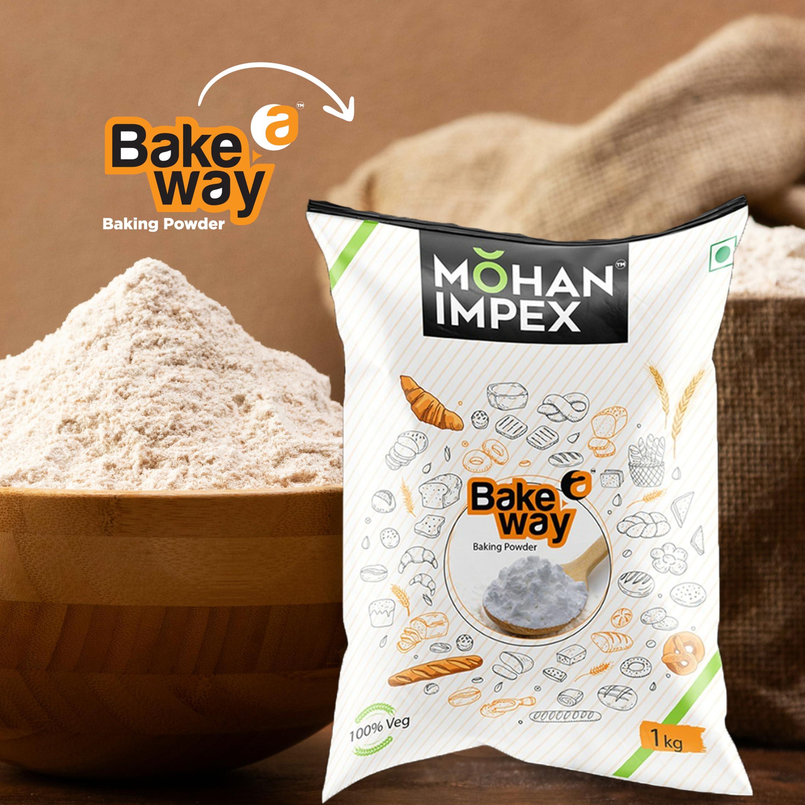 MOHAN IMPEX MOHAN IMPEX Baking Powder, 1 Kg (Pack of 1) | Baking Powder for Baking Cake, Breads, Pizza, Muffins, Dhokla, Idlis, Naans