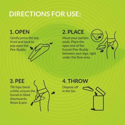 ABCD Incorporation Stand and Pee Reusable Female Urination Device (Pack of, 2)