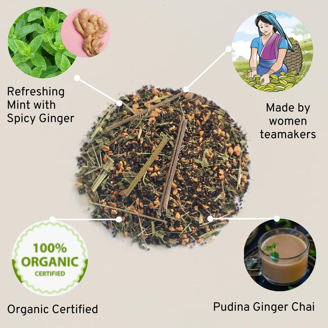 Ahista Tea Ahista Tea | Roadside Chai | 35g Loose Leaf Tea Tin | Pudina | Mint Chai