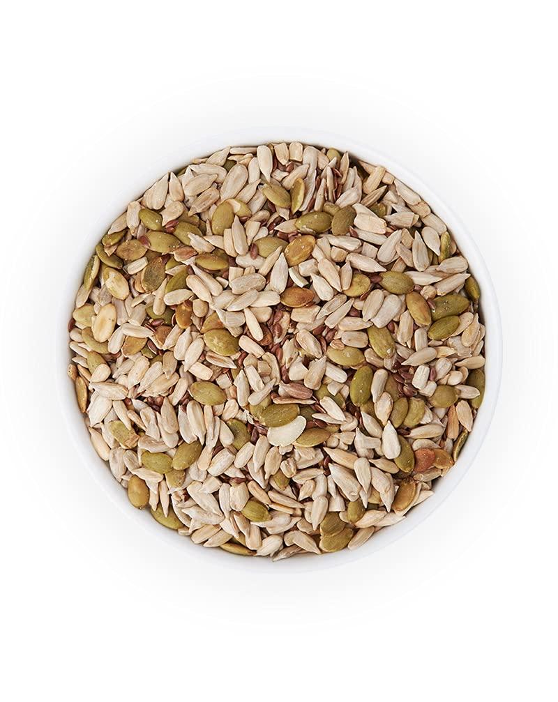 True Elements True Elements Roasted Pumpkin, Sunflower and Flax Seeds 125gm - Healthy Seeds Mix