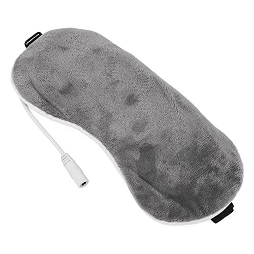 DUHJ Heating Blindfold, Electric Nourish Eyes 5 Gear USB Blindfold Blackout for Sleeping for Teachers (Gray)