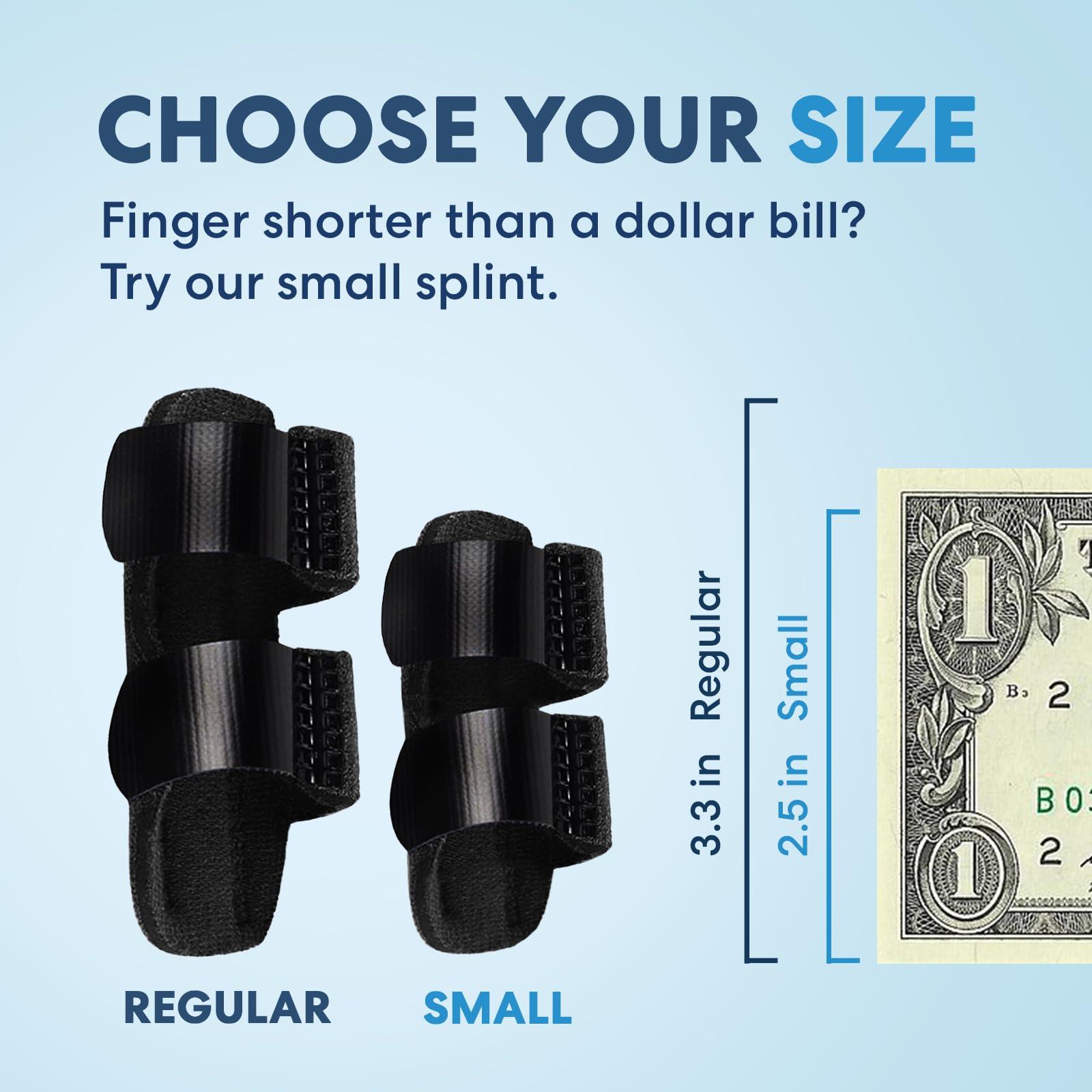 Dr. Frederick\'s Original Dr. Frederick\'s Original Trigger Finger Splint - 2 Pieces - Doctor-Developed Design Fits Index Finger - Middle Finger - Ring Finger