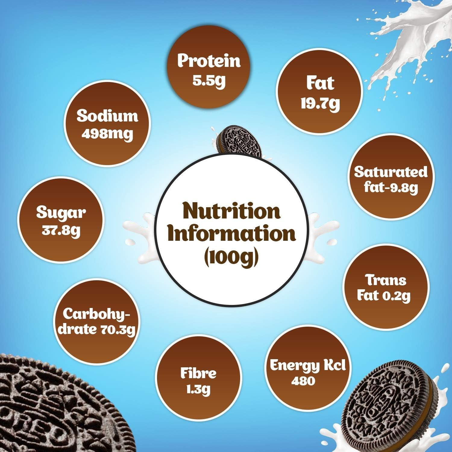 Cadbury Cadbury Oreo Chocolate Creme Biscuit, 120 g Pack - Pack of 7