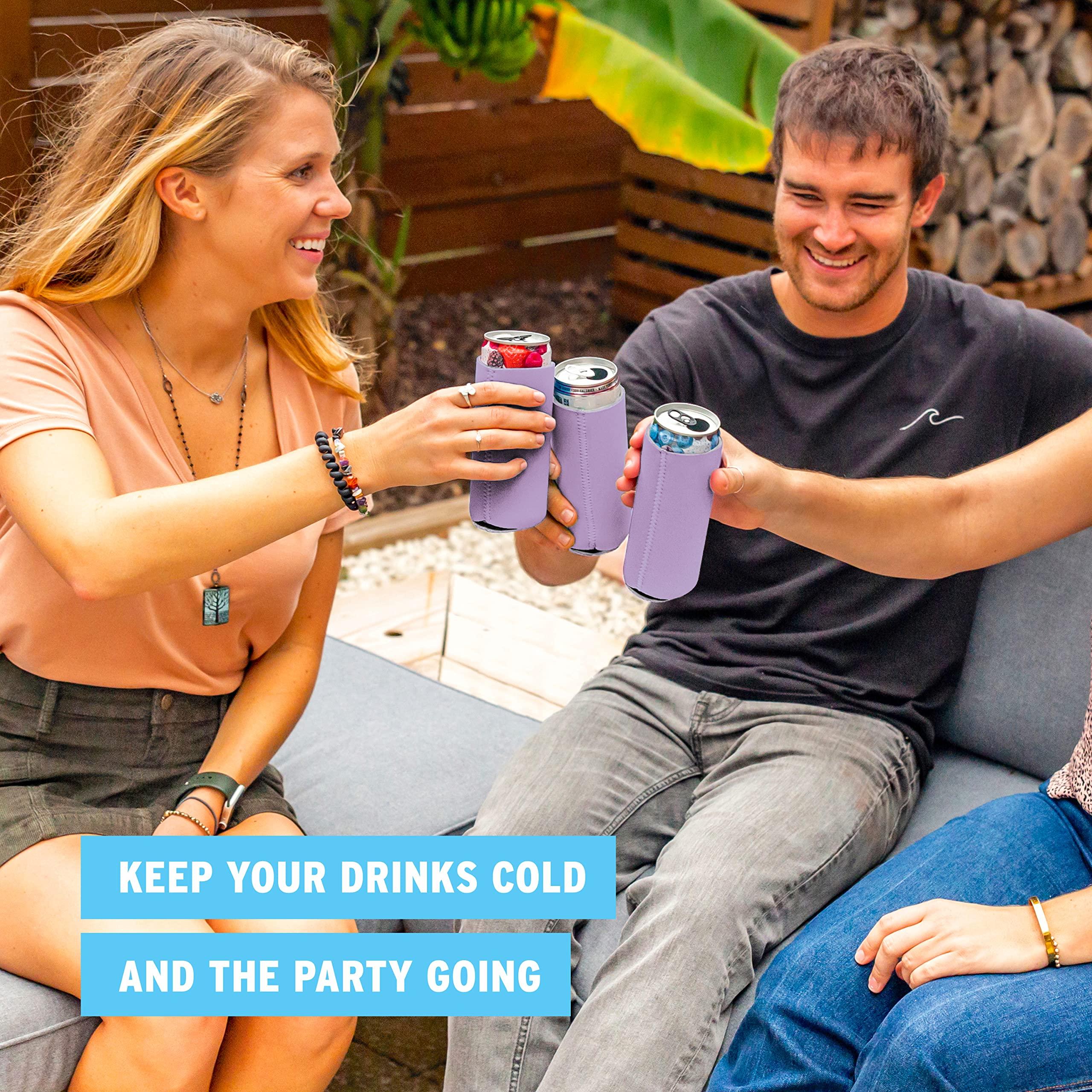 CURRENT CO. Current Co. Slim Can Sleeves (Lavander) 14-Pack