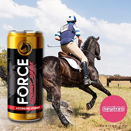 FORCE ENERGY DRINK FORCE ENERGY DRINK | Imported | 75mg caffeine, Vitamin E| Extreme Power | 6 x 250ml ml can | Pack of 6 Cans