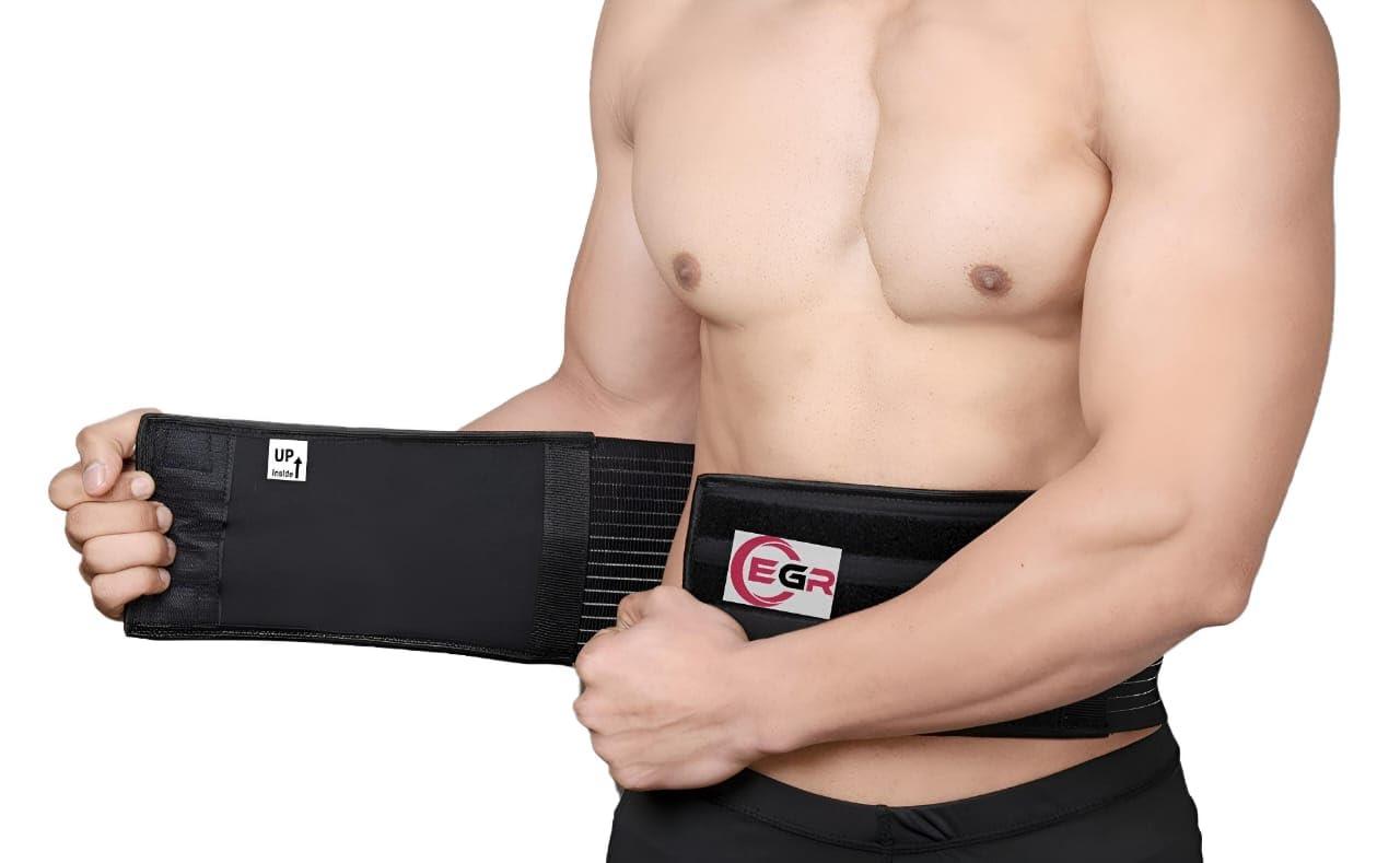 EGR EGR Umbilical Hernia Belt for Men and Women - Abdominal Support Binder Pad - Navel Ventral Epigastric Incisional and Belly Button Hernias Surgery Prevention Aid (Small)