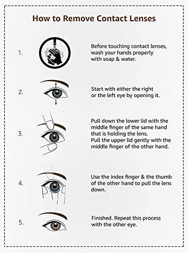 SOFT EYE Soft Eye 4 Pair Monthly Colored Blue Hazel Green Grey Contact Lenses for Eye Men and Women 1 Lens Storage Box