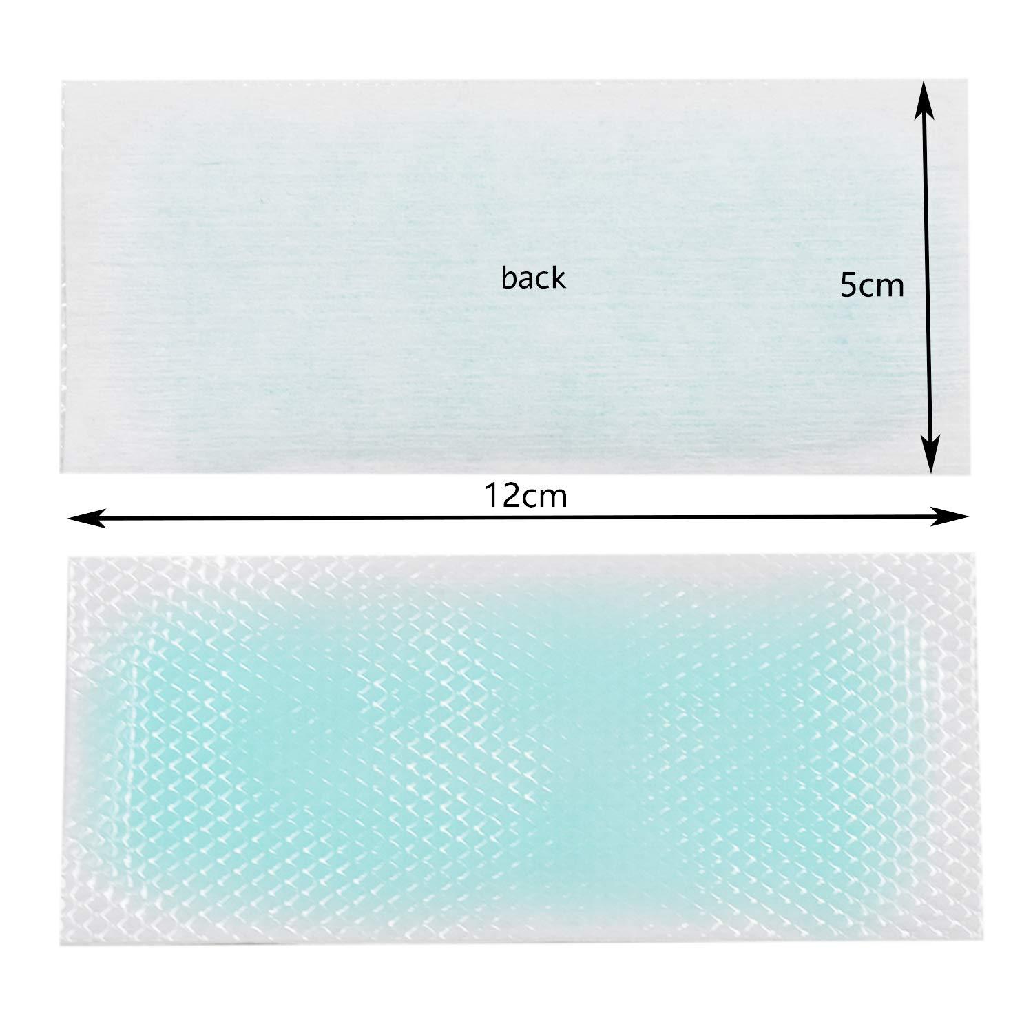 Alovexiong 20 Sheets Fever Cooling Gel Patches, Cooling Forehead Strips Cool Gel Pads for Dog Foot Baby Kids Children Adult Relieve Headache,Toothache Pain, Drowsiness Fatigue Refreshing Sunstroke