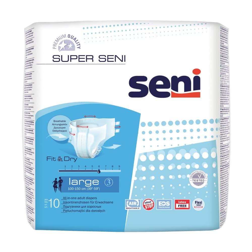 Seni Seni Adult Diapers - 10 Pieces (Large)
