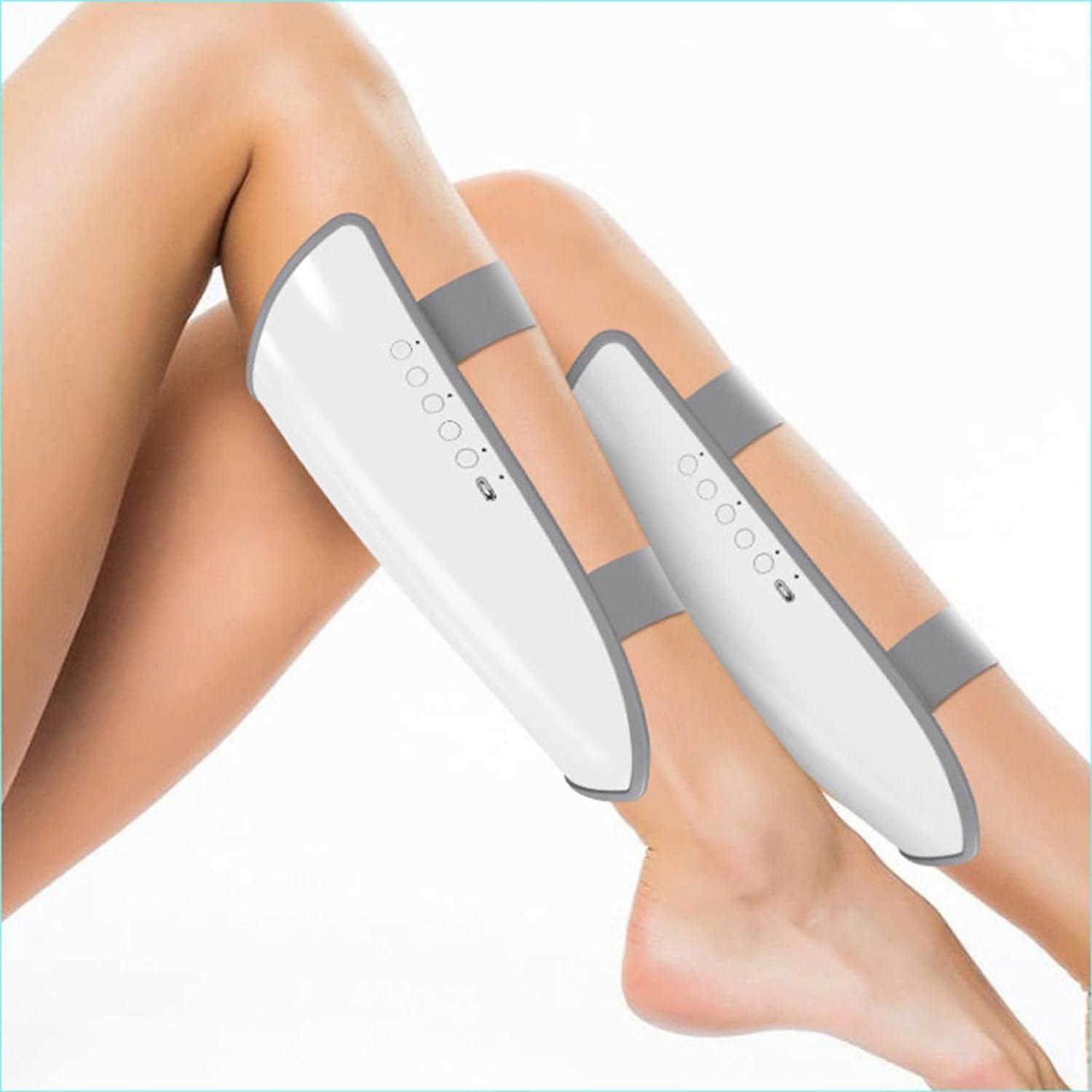 Flipco Flipco Air Compression Leg Massager Boot Sleeve Wraps Machine Foot and Calf Massage with Handheld Controller Foot Massager Leg Wraps Thigh and Calf Massager with Knee Heating