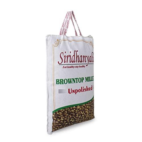 siridhanyalu Siridhanya Unpolished and Organic Browntop Millets 920gm pack, Gross wt 1000gm) Organically Grown from Karnataka
