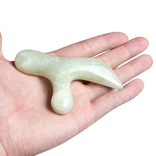 ewinever ewinever Ewin24 Natural Jade Foot Massager Acupuncture Point Massage Foot Care Therapeutic Relief Tool