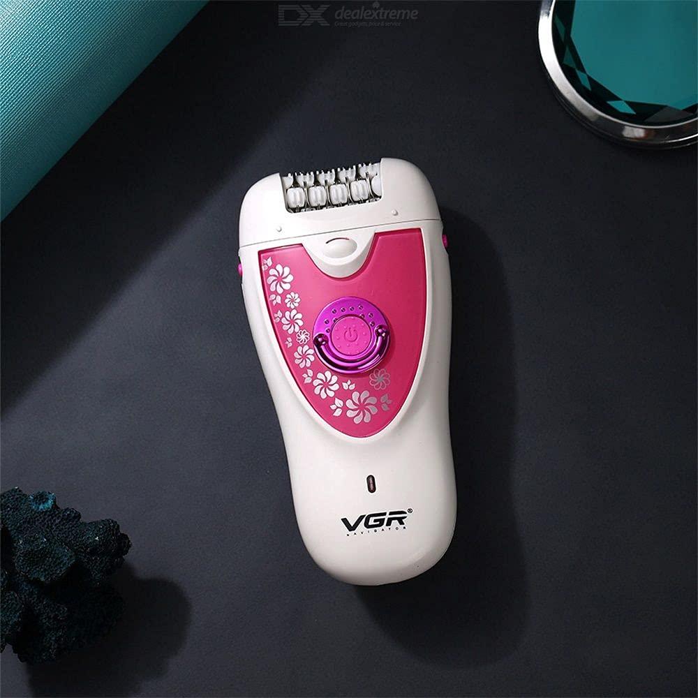 VGR VGR V-722 Cordless Professional 2-in-1 Women Epilator & Shaver for different body areas for Wet & Dry use 35 minutes Runtime - Pink