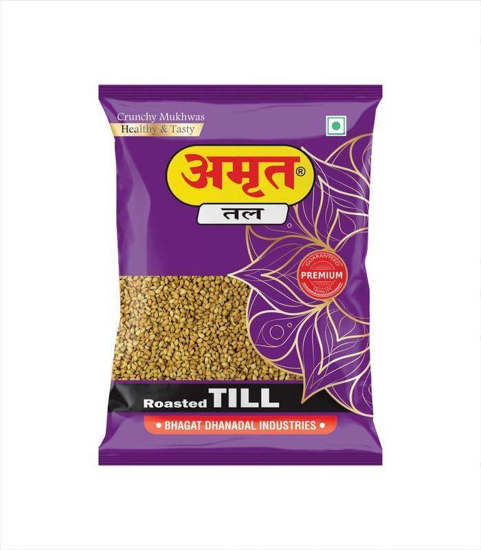 AMRUT AMRUT Combo Of Till + Alsi + Dal + Saunf Mukhwas - (200gm X 4 = 800g) (Pack Of 4) / Salty Coriander Seeds/Digestive Crunchy and Tasty Mouth Freshener Traditional Mukhwas