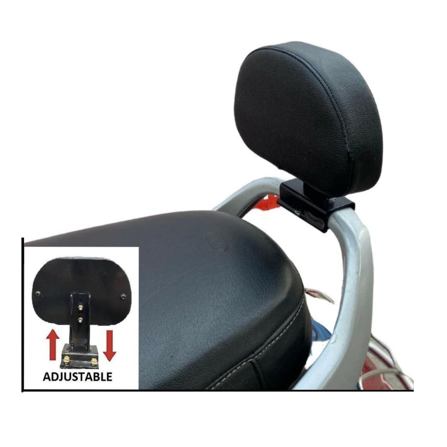 R.J.VON R.J.VON - Metal Backrest Back Adjustable for TVS Jupiter BS3,BS4,BS6 100cc,110cc,125cc