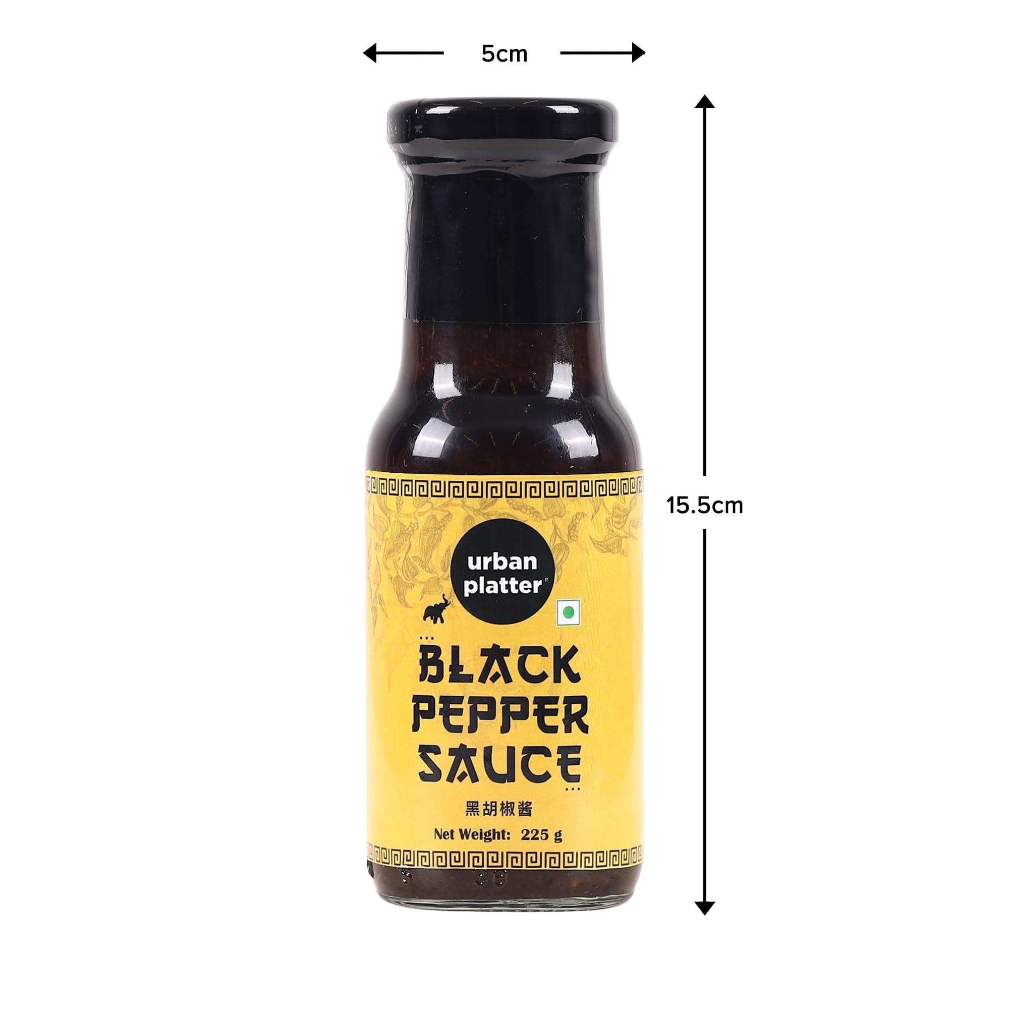 urban platter Urban Platter Black Pepper Sauce, 225g [Great for Stir Fry, Asian Savoury Robust Taste]