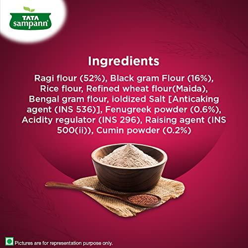 Tata Tata Sampann Supergrain Ragi Dosa Mix, Instant Ready to Cook Mix, 180g