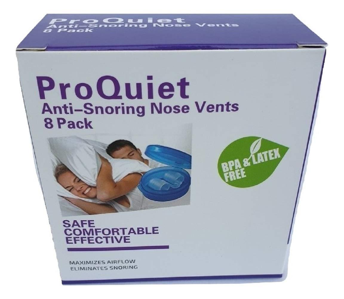 ProQuiet ProQuiet 8 Pairs of Anti Snore Devices For Men & Women Stop Snoring Nose Cones 4 Sizes(S, M, L, XL)