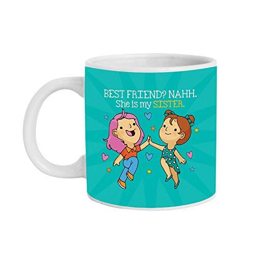 YaYa cafe YaYa Cafe Birthday Bhaidooj Sweets Gift Combo for Sister She is My Sister Hamper Set of 3- Mug, Coaster, Kaju Katli - 100 gm