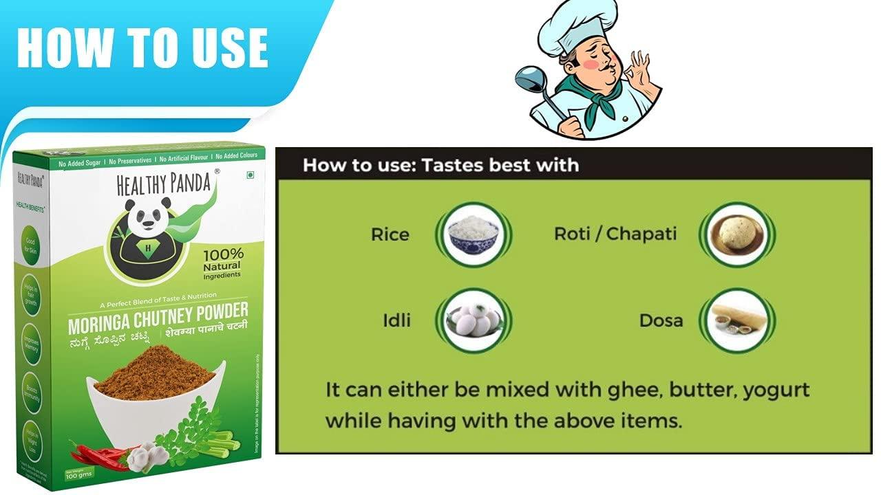 HEALTHY PANDA HEALTHY PANDA 100% Natural Pudina Chutney Power / Mint Leaves Chutney Powder (100 g x 4)