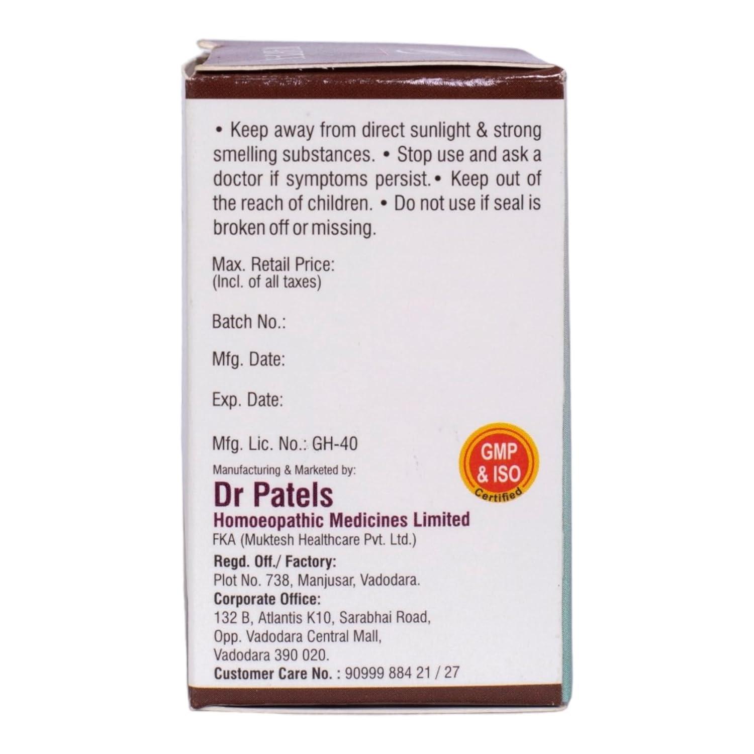 DR PATELS HOMEOPATHIC MEDICINES DR PATELS HOMEOPATHIC MEDICINES Wart X Tablet & Thuja Ointment Combo|Removal Of All Types Of Warts, Corns, Callosities|Polypi & Tubercles-Combo