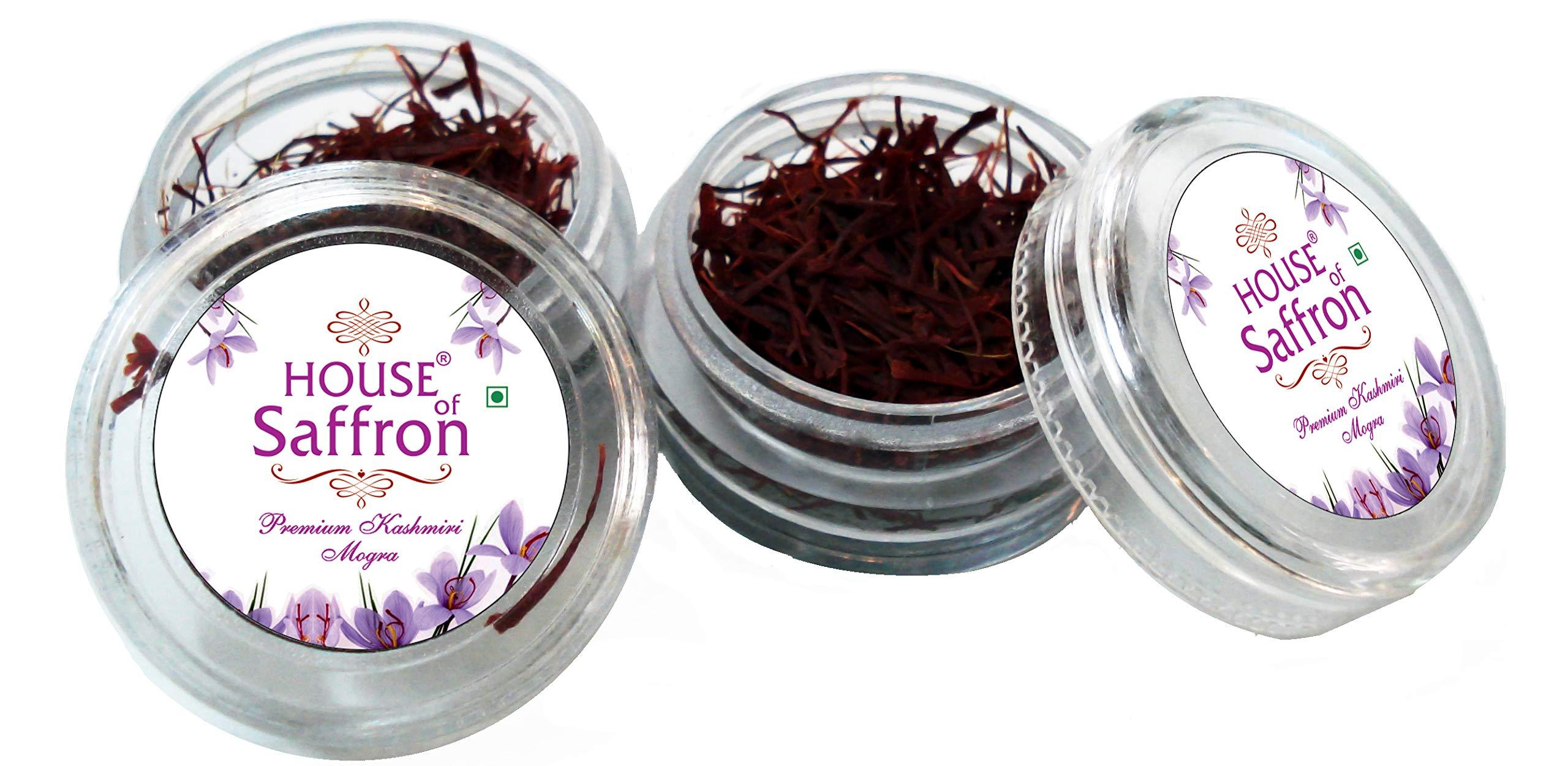 Shalimar saffron House of Saffron 5grams Kashmir Mogra Kesar Premium Original Saffron for Pregnant Women, Milk, Cooking, Biryani, Skin, Grade A1+++ Natural All Red Long Threads Pure Keshar - 5g