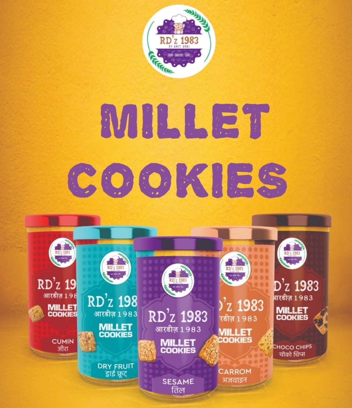 RD\'Z 1983 RD\'Z 1983 Choco Chips Millet Cookies Tasty, Healthy & Delicious Cookies Snacks For Adults & Kids | Tiffin Box Snack | 125g