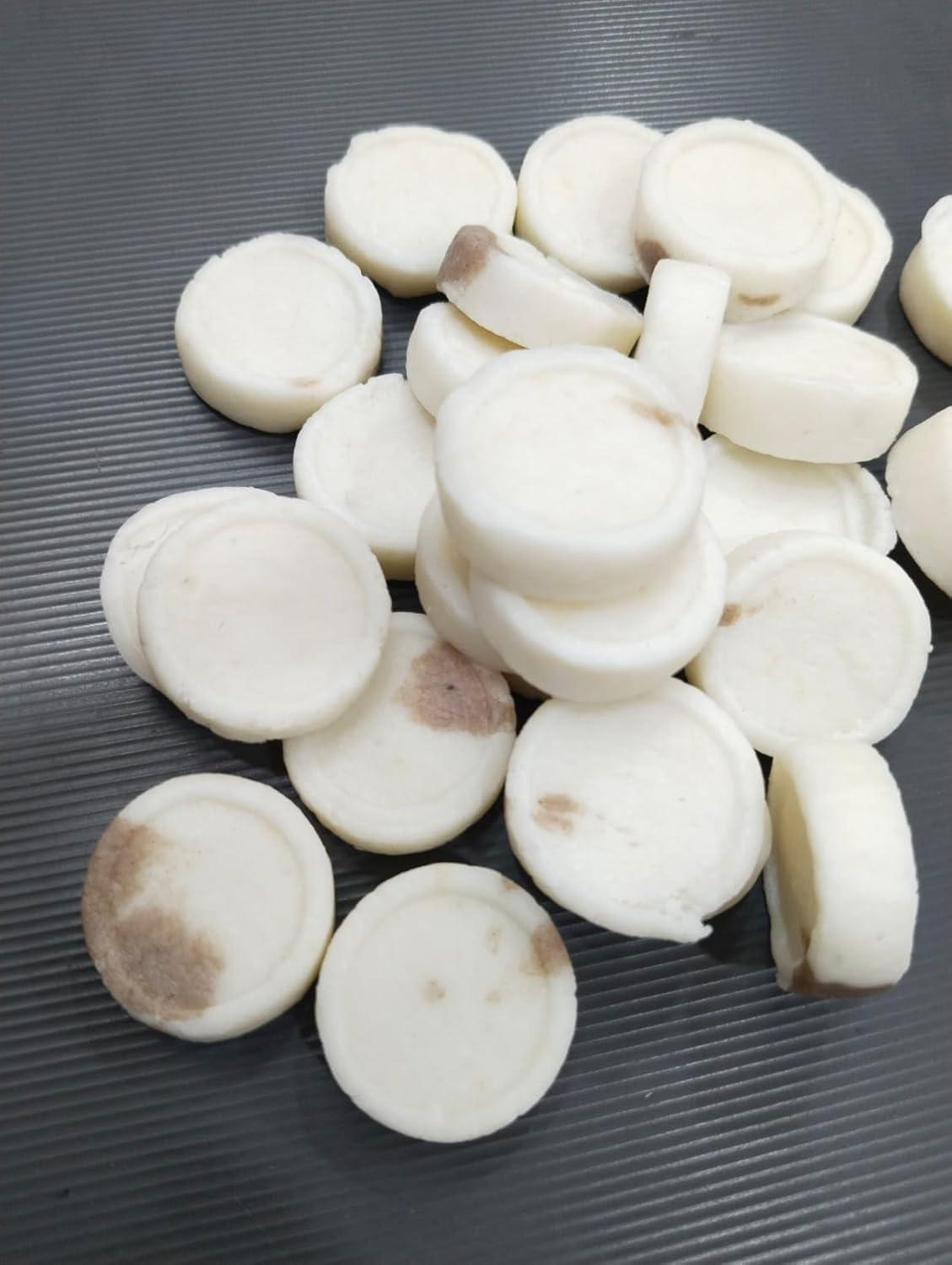 Veganic Veganic Coconut Peda | No Preservative Real Coconut Toffee Candy | Kesari Badam Goli Soft & Chewy Nariyal Peda (400g)