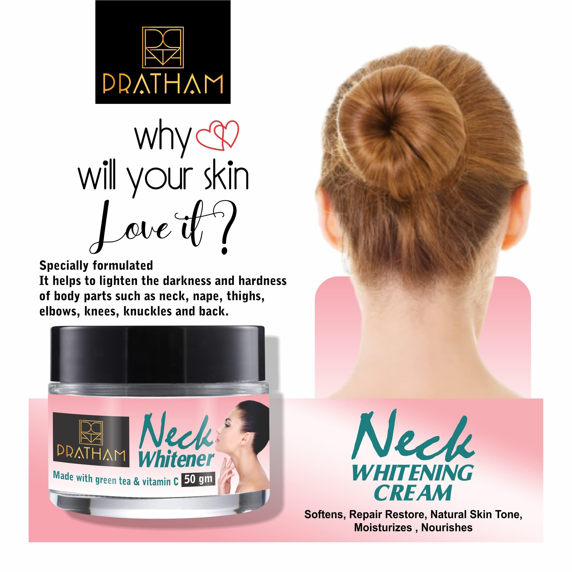 Generic Pratham neck whitener cream For Dark Body Parts like Neck Ankles Knuckles Armpits Thighs Elbows Bikini Area