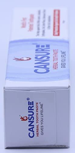 Cansure Cansure Toothpaste (Pack of 3) The World\'s First Patented Toothpaste for Oral Pre-cancerous Conditions*| Pre-malignant Red and White Lesions | Contains Nano Partical-based Patented Molecules with a better absorption rate | Nothing worked yet? Try Ca