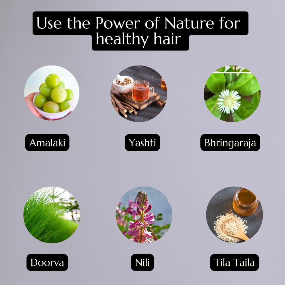 DWAKAN Atrimed Denz & Darc Herbal Hair Oil | Enriched with Nutrients & Safe Herbal Colouring Pigments | 100ml | Pack of 1