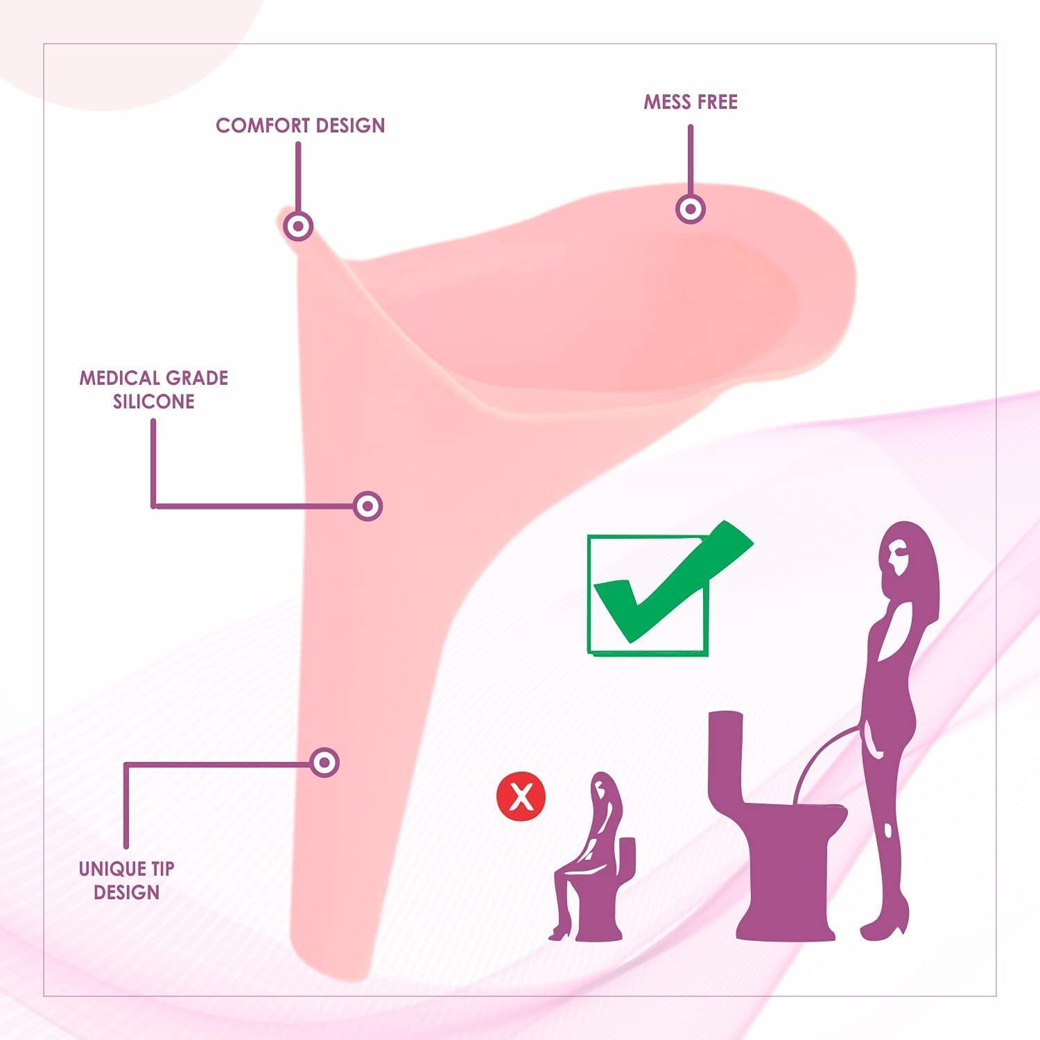 THE BLP THE BLP Stand and Pee Reusable Female Urination Device 5 Pcs