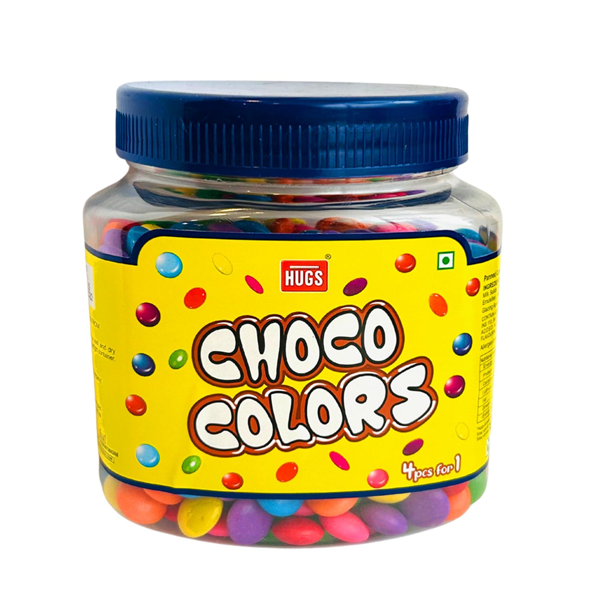 HUGS Hugs Choco Colors - Chocolate Gems, Chocolate Munchies (450 gm)