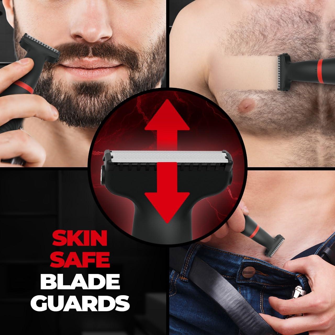 BEARDO Beardo I Blade Replaceable Blade (Pack of 2) | Dual sided edges | Perfect Multipurpose Trimmer for Beard, Body and Groin | Replacement Blades for I Blade Multipurpose Trimmer