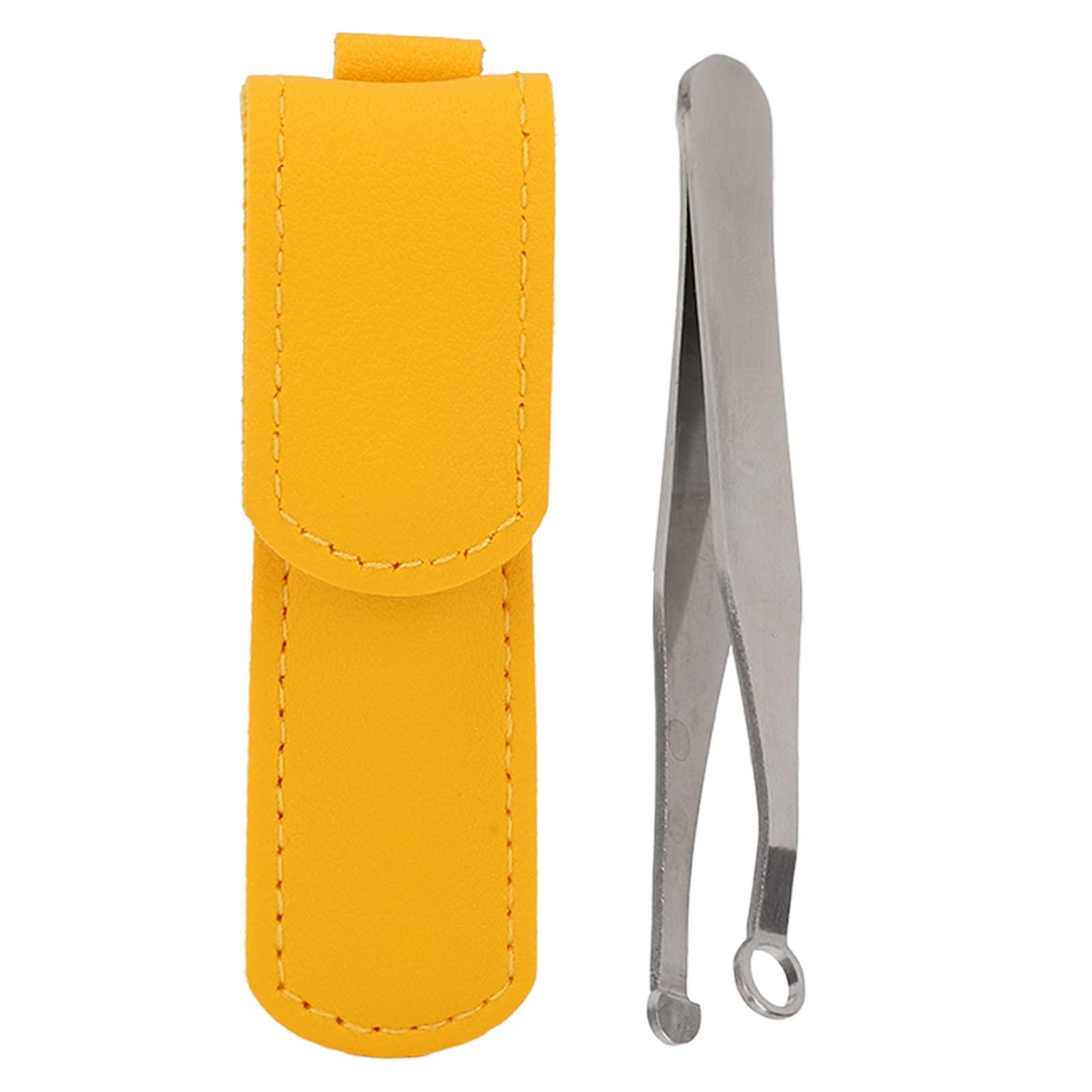 RTLR Nose Hair Trimmer Tweezers, Stainless Steel Universal Nose Hair Trimming Tweezers Waterproof Round Head Easy To Clean for Sideburns