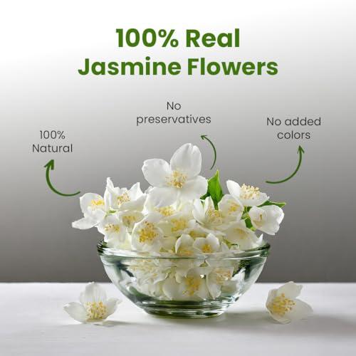 BLUE TEA BLUE TEA - Jasmine Tea - 30gm - 50 Cups | FOR SLIMMING BODY & STRESS RELIEF | Non-Bitter - Farm Fresh - Caffeine Free - Herbal Tea - Flower Based - Anti-Oxidants | Pet Jar Packaging