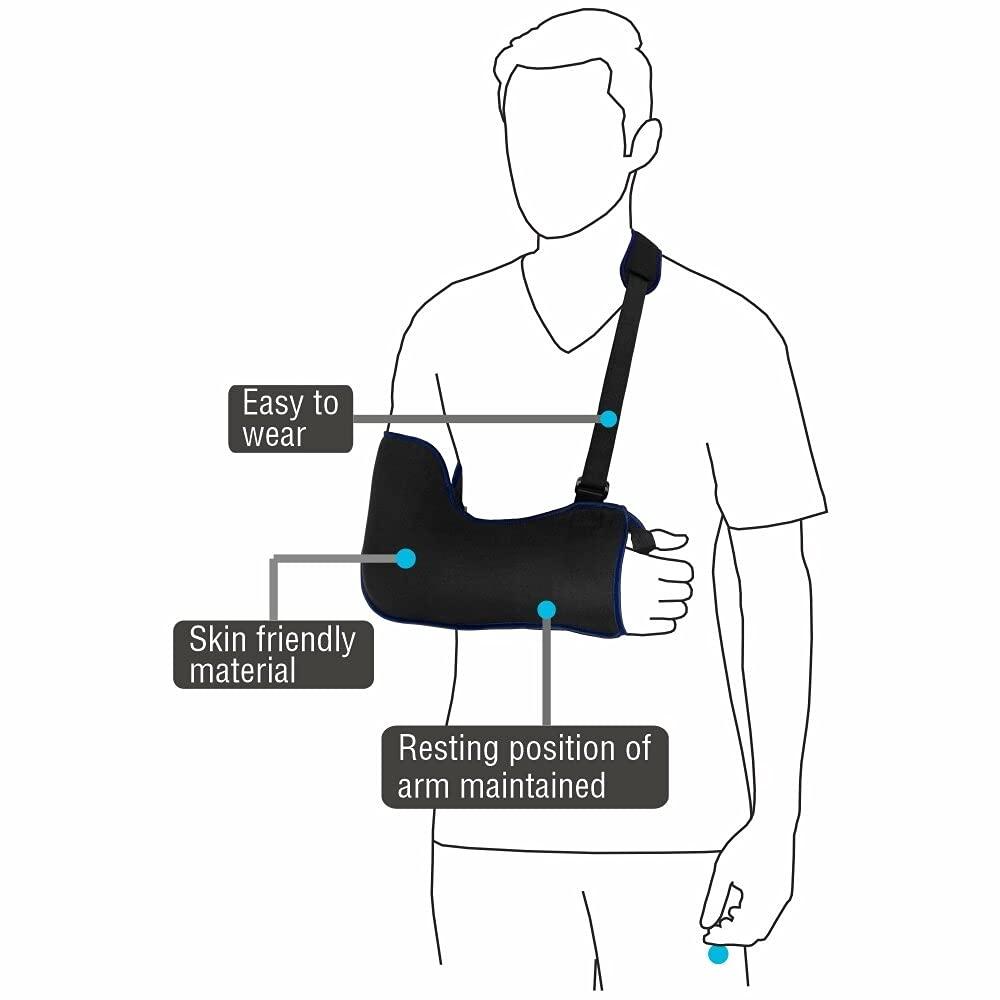 Comfort Comfort Arm Sling Pouch Ultra: Sling Is Used to Immobilize the Arm Movement While Injury (Medium) (S)