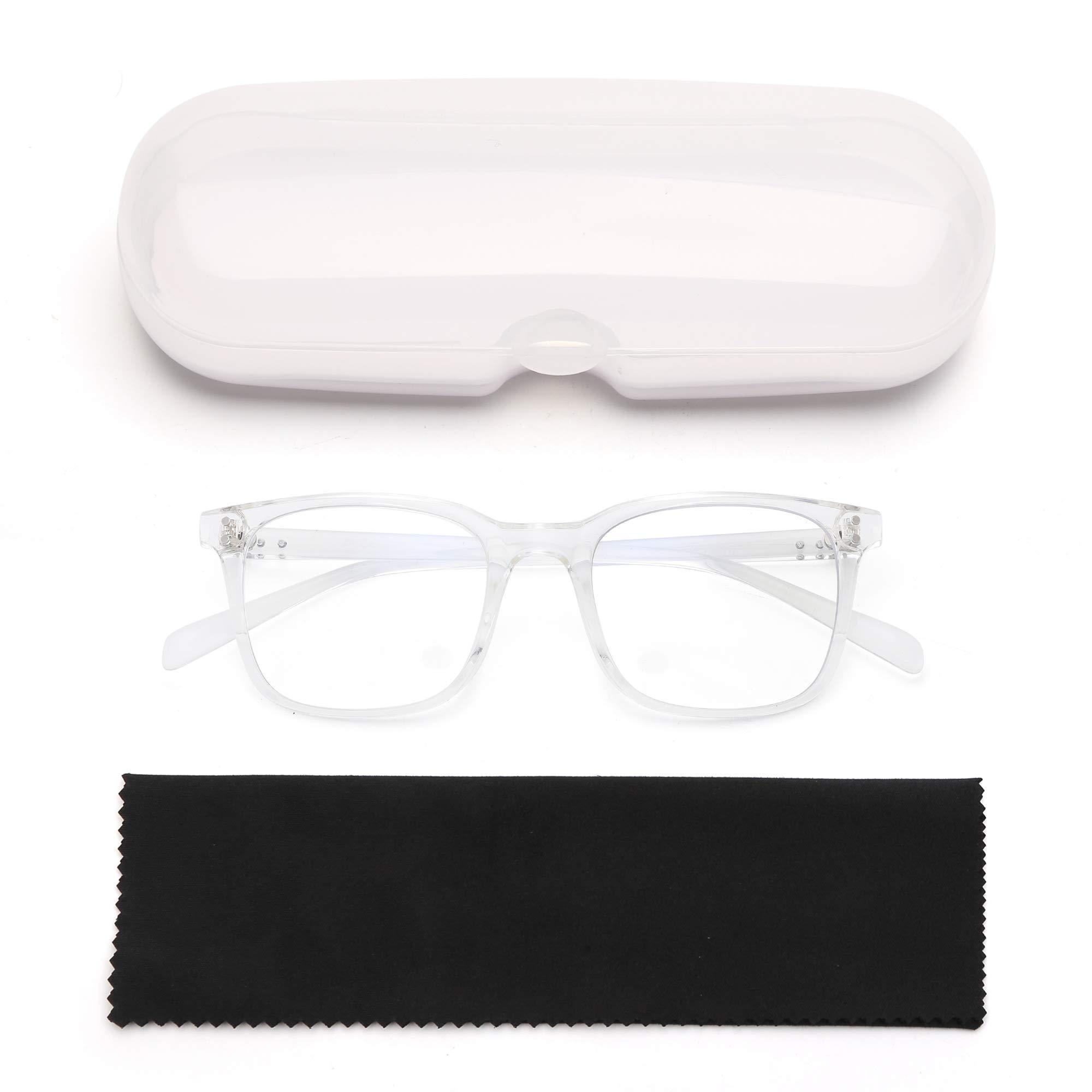 JM JM Game Reading Glasses Fashion Reader Tablet Computer Screen Protector 1.0+ 1.25+ 1.75+ 2.0+ 2.25+ 2.5+ 3.0+ 3.5+ 4.0 (Transparent, 3.5)