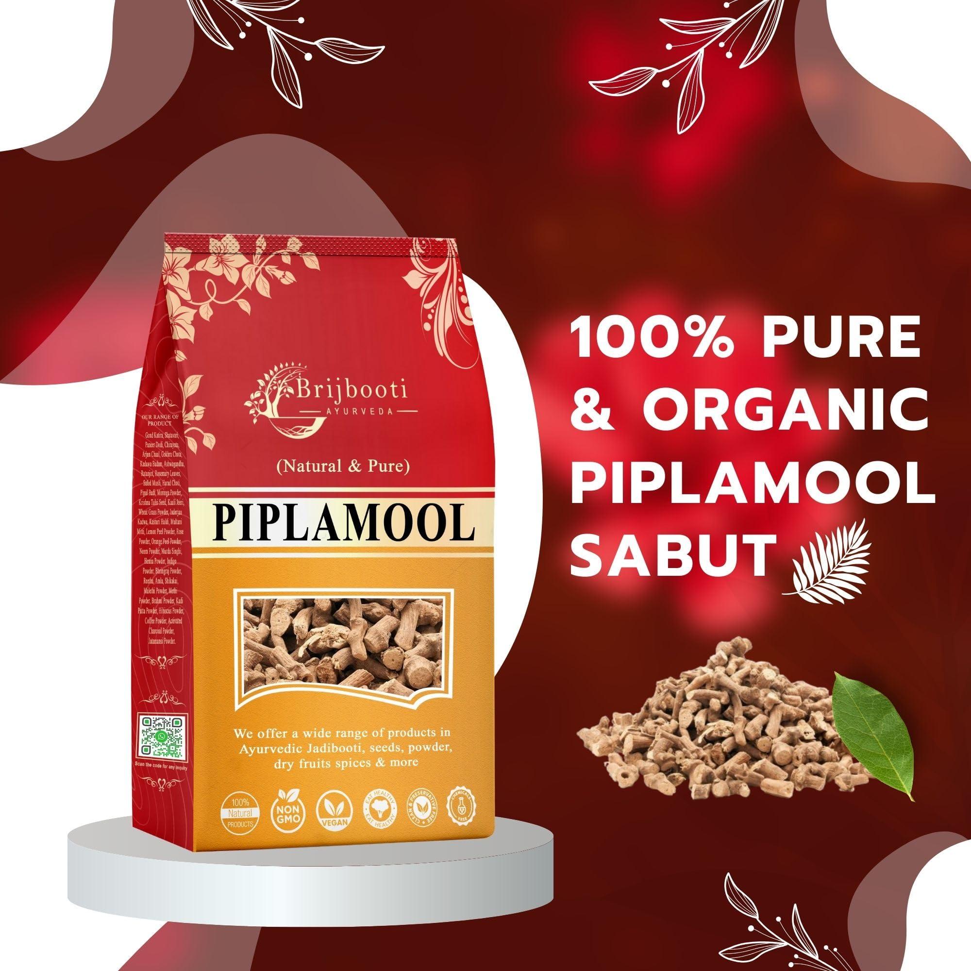 BrijBooti Brijbooti Pipla Mool (400 gm) | Piplamool Dampa | Piplamool | Peepla Mool