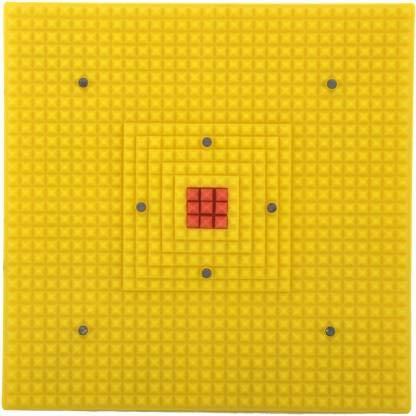 Acupressure DP-Acupressure Mat for Foot Pain Acupressure Mats Pointed Board Plate Pyramid Acupressure Pad for Foot Magnetic Energy Booster (Blue)