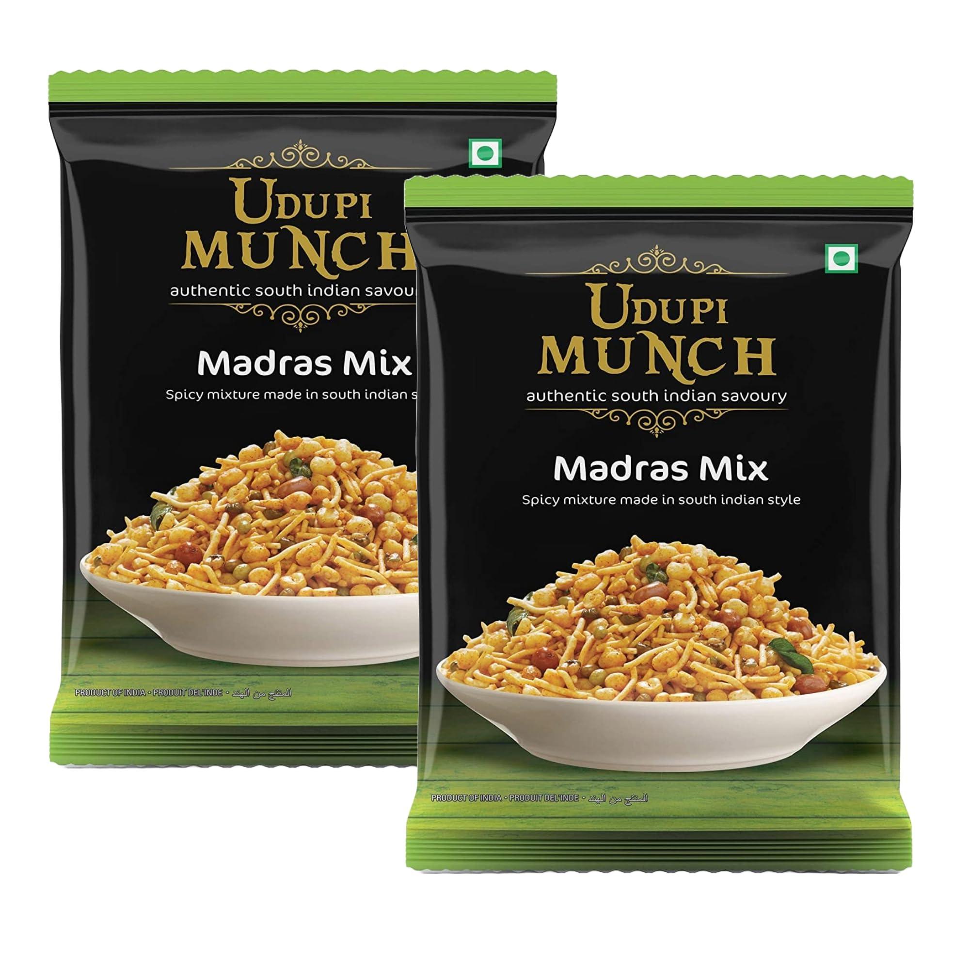 CHHEDA\'S Chheda\'s - Udupi Munch Madras Mix - Spicy Mixture Made in South Indian Style (350g Pack of 2)