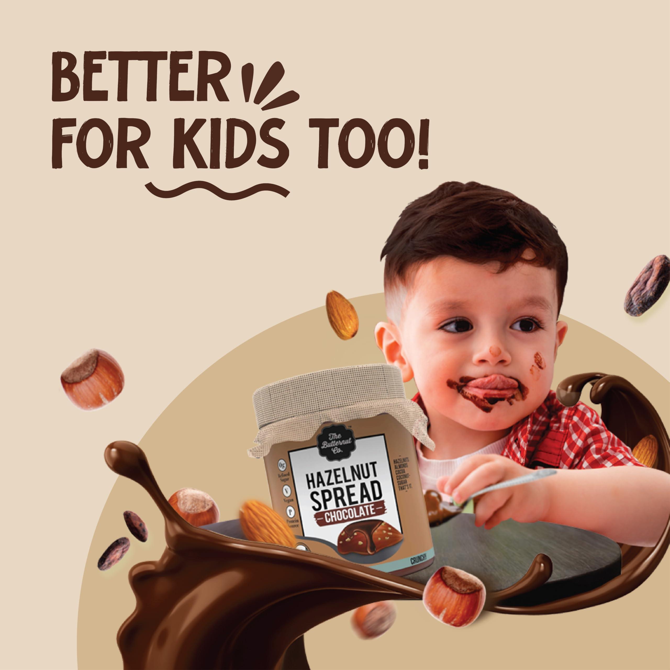 The Butternut Co. The Butternut Co. Chocolate Hazelnut Spread, 200 gm (No Refined Sugar, Vegan, No Preservatives)